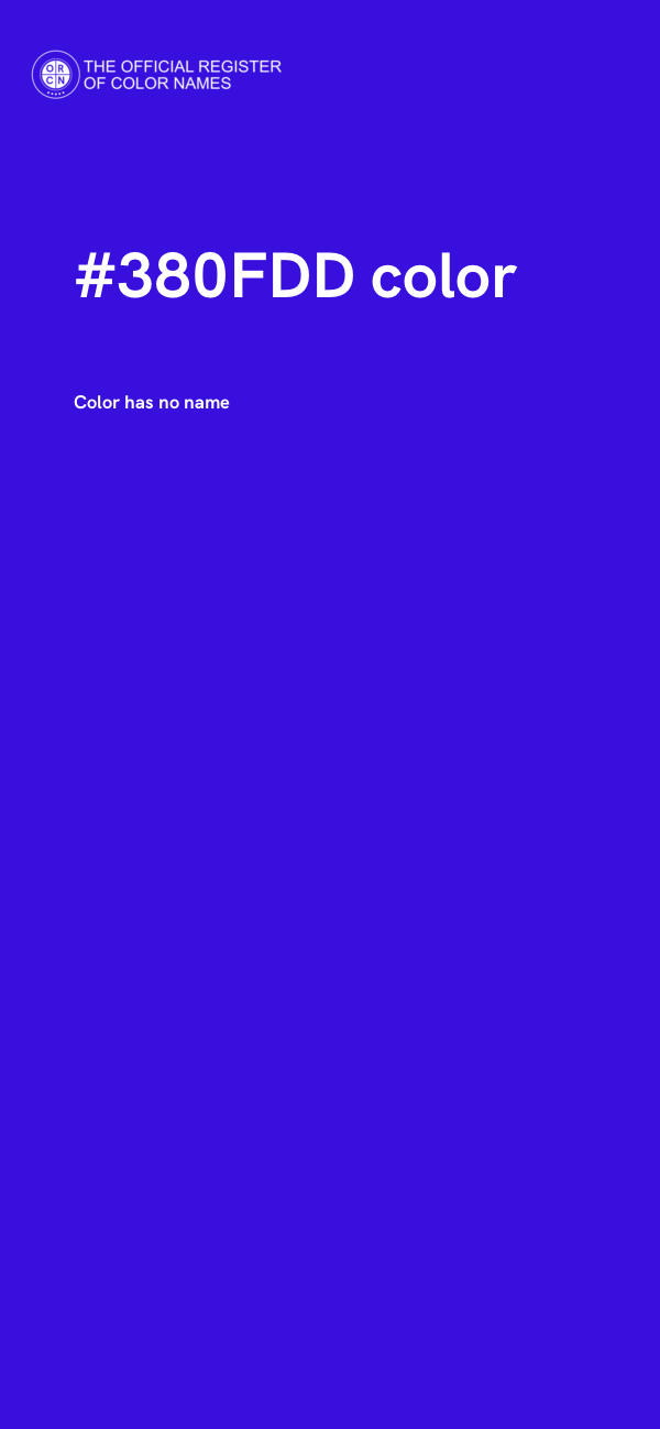 #380FDD color image