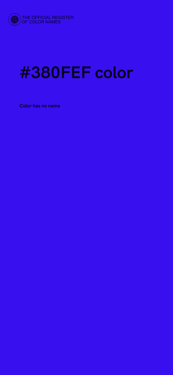 #380FEF color image