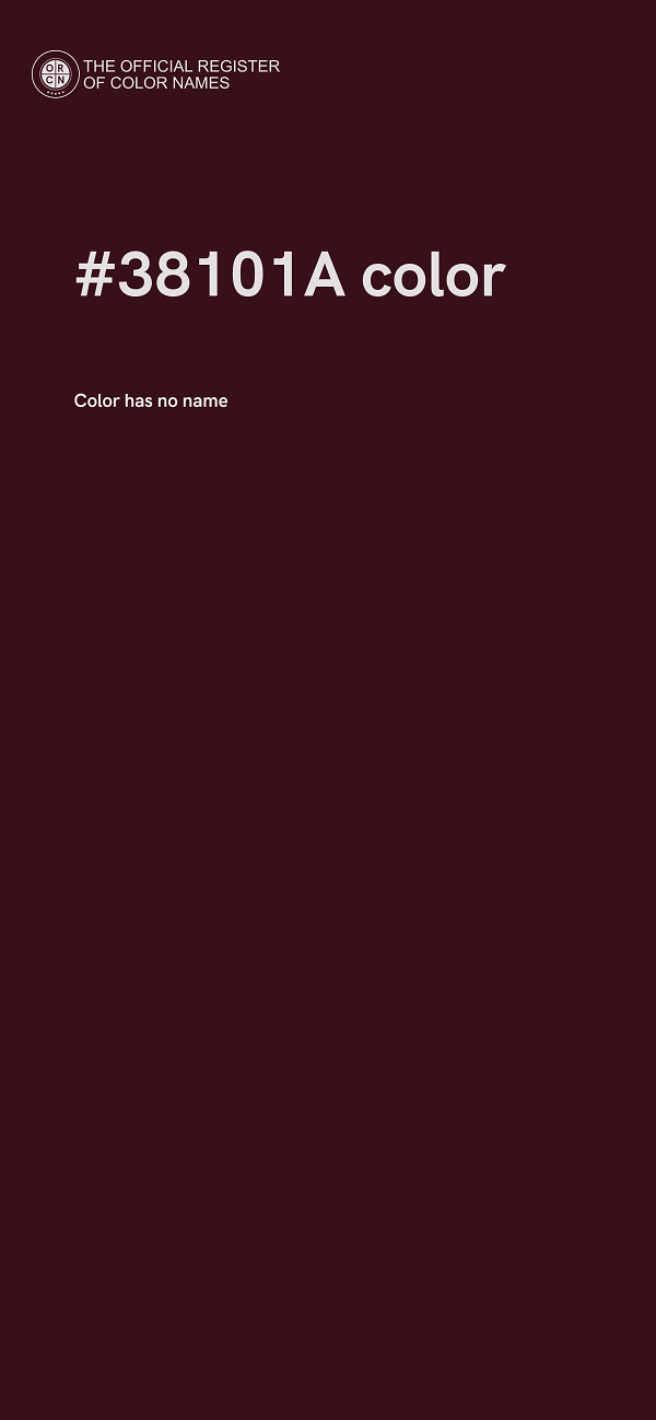 #38101A color image