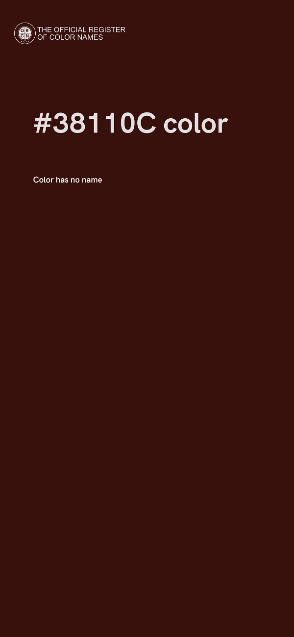 #38110C color image