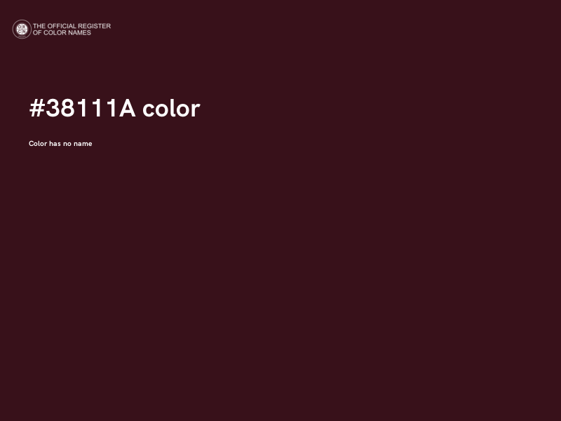 #38111A color image