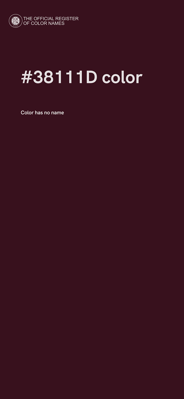 #38111D color image