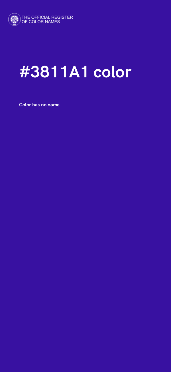 #3811A1 color image