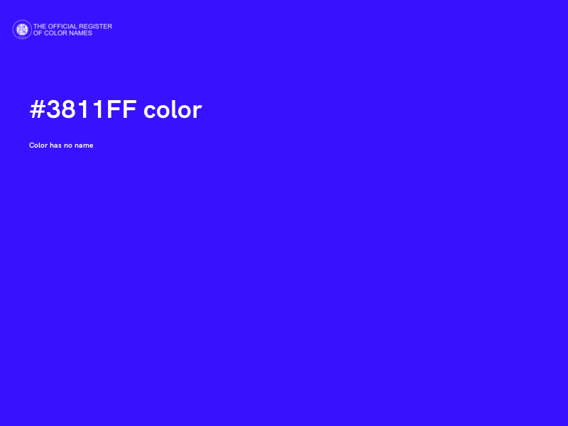 #3811FF color image