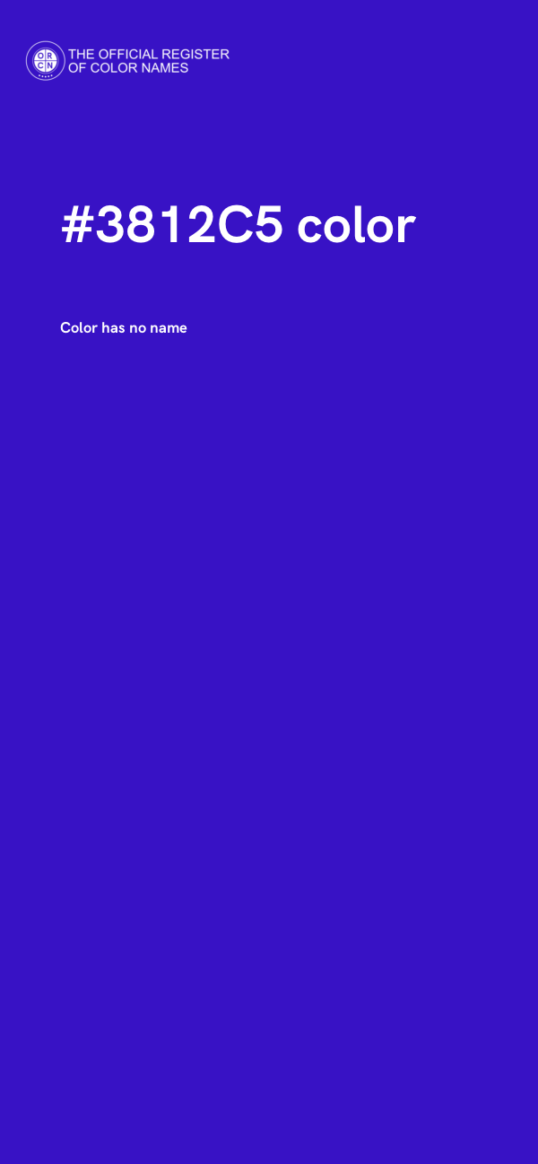 #3812C5 color image