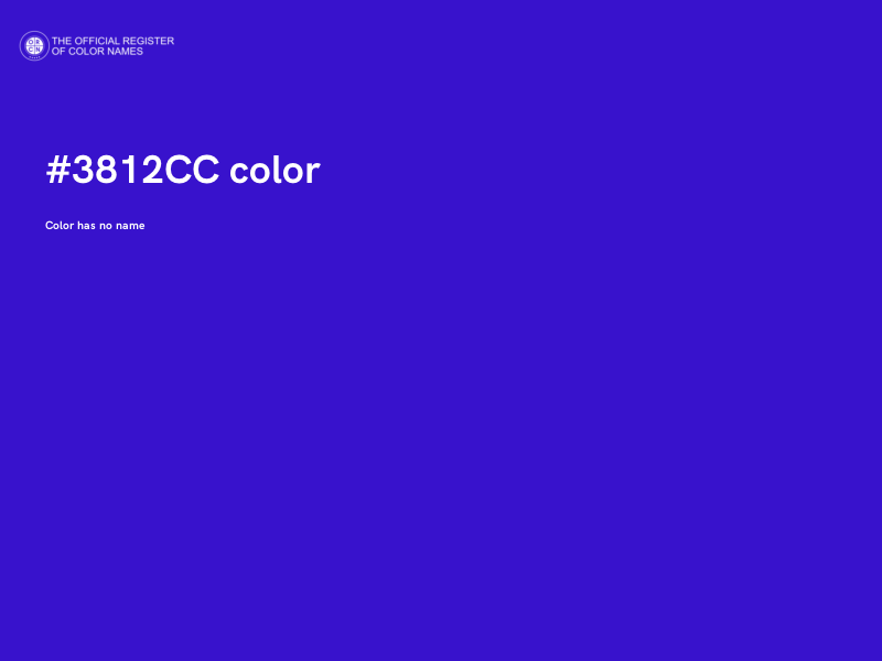 #3812CC color image