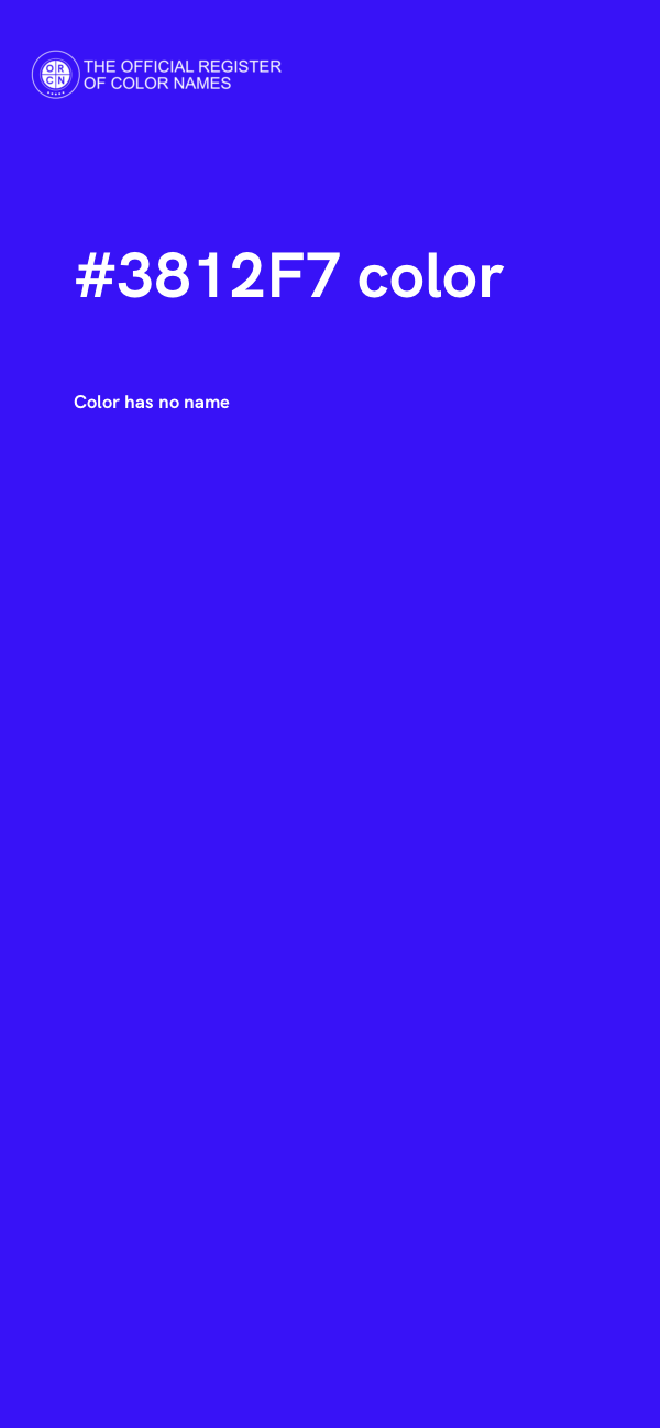 #3812F7 color image