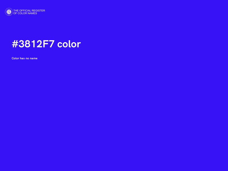 #3812F7 color image