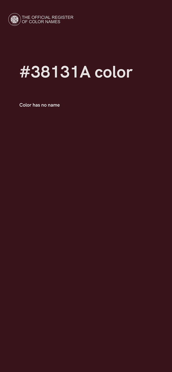 #38131A color image
