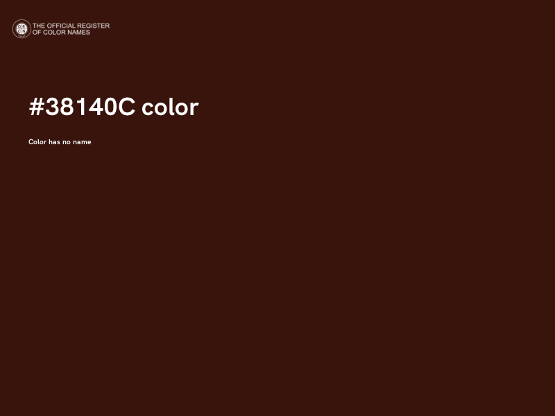 #38140C color image