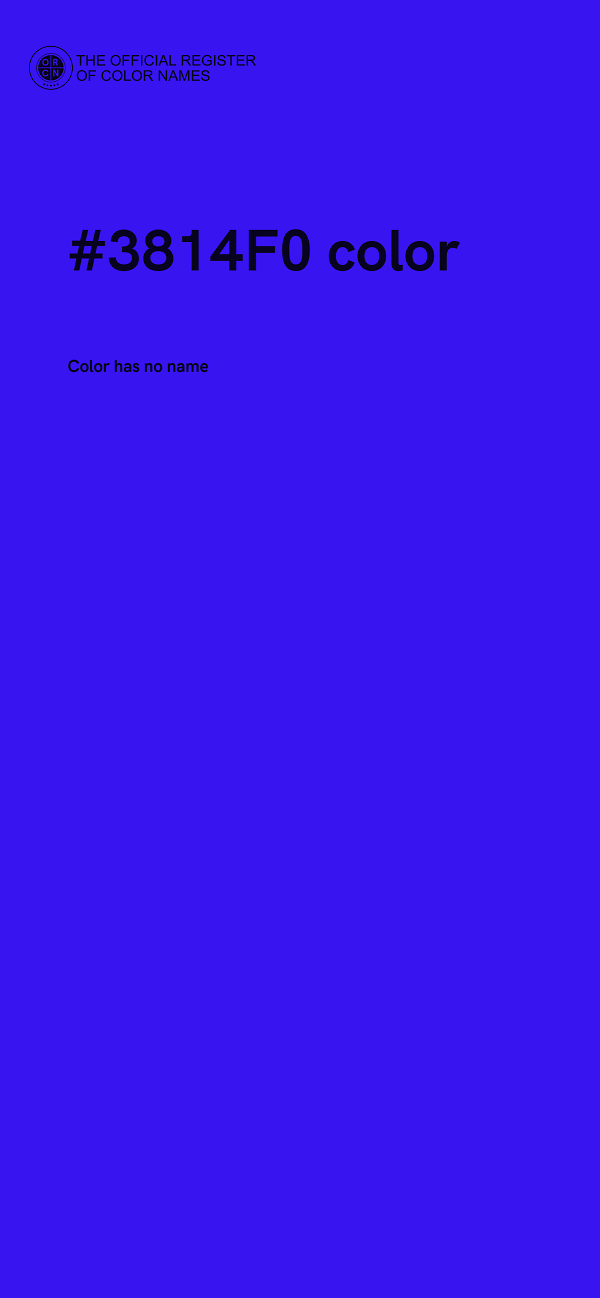 #3814F0 color image