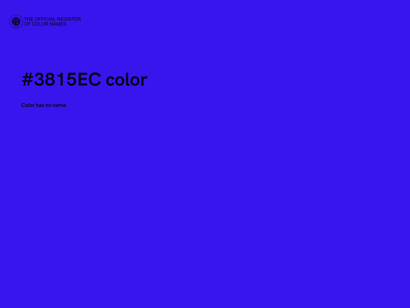 #3815EC color image
