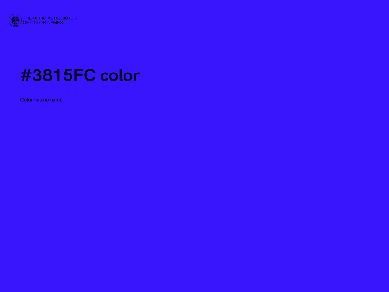 #3815FC color image