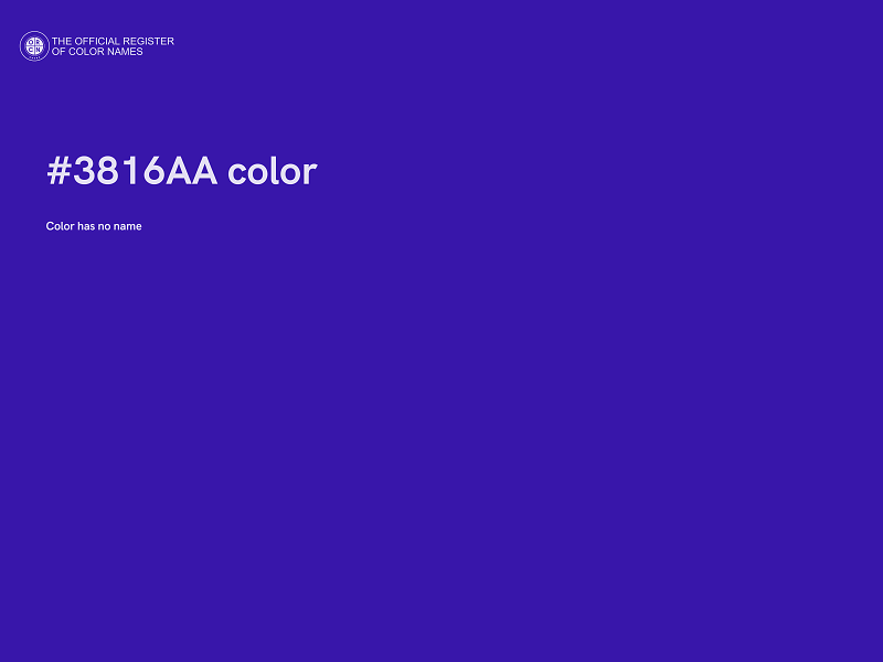 #3816AA color image