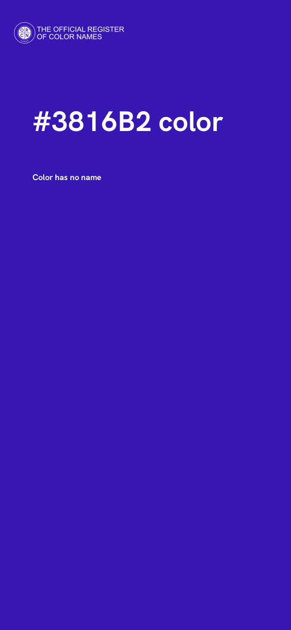 #3816B2 color image