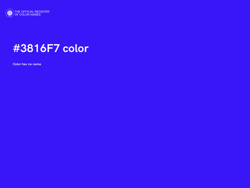 #3816F7 color image