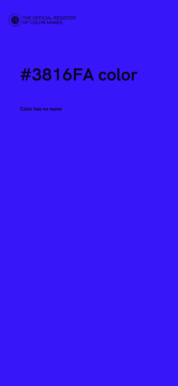 #3816FA color image