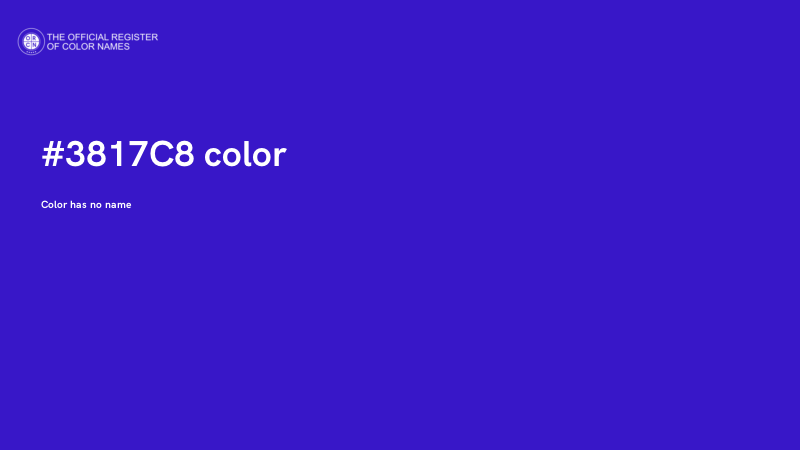 #3817C8 color image