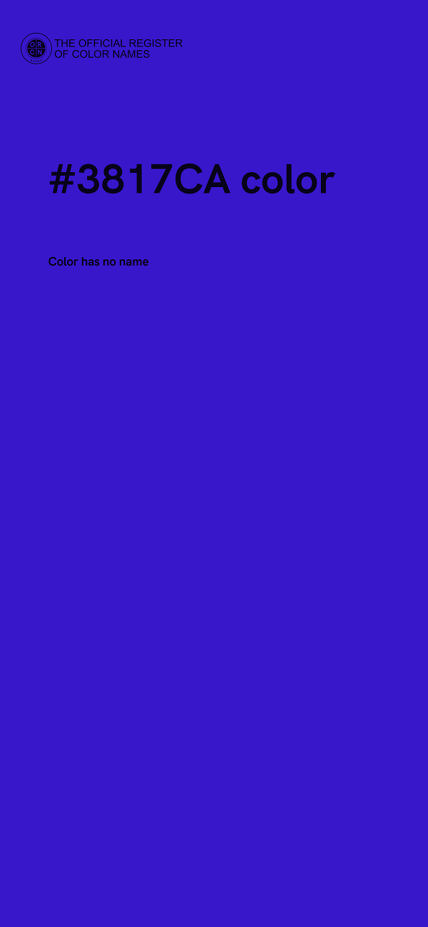 #3817CA color image