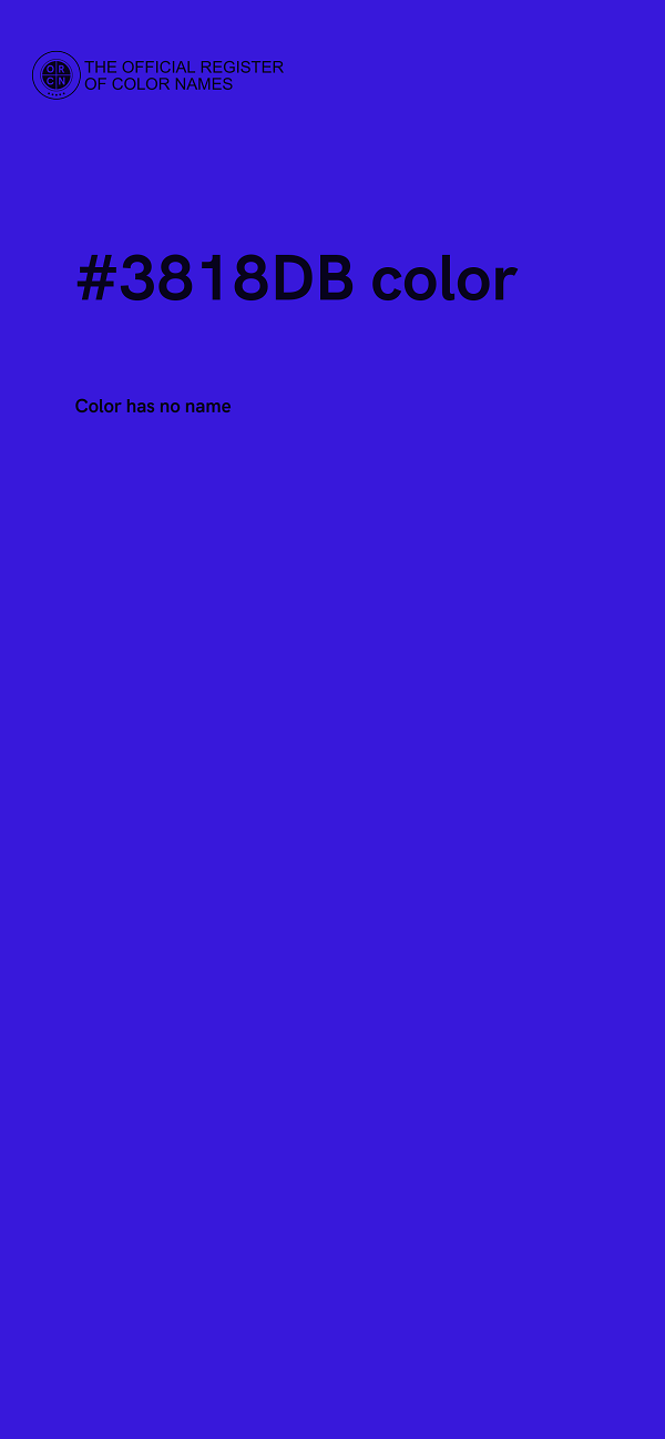 #3818DB color image