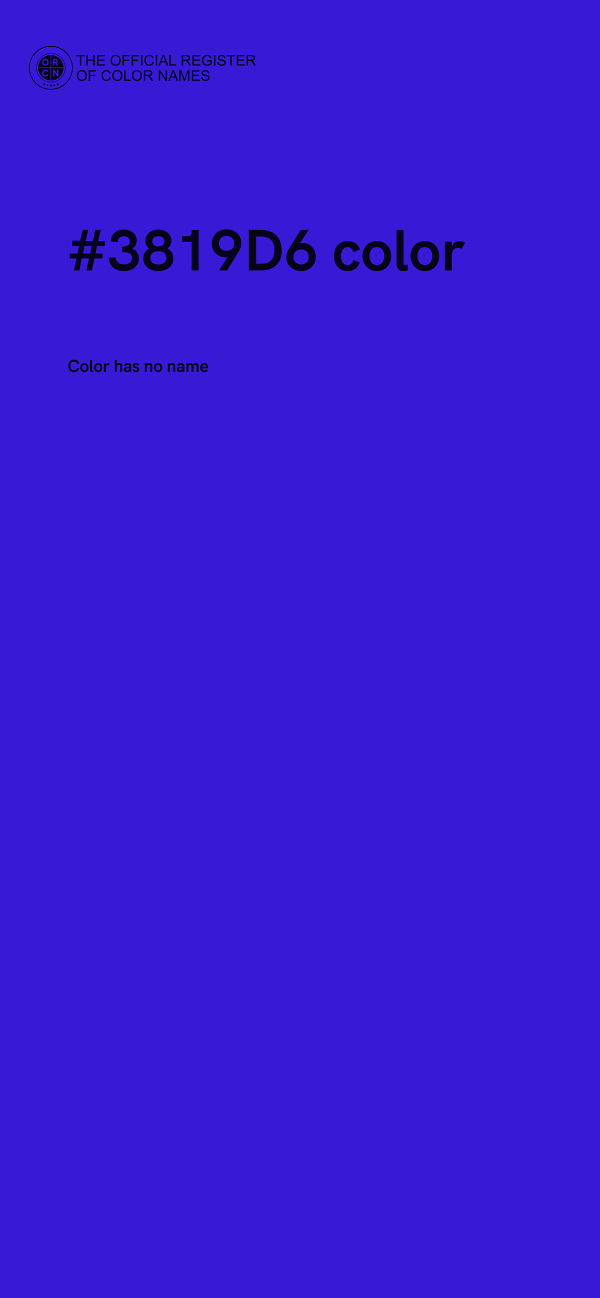 #3819D6 color image