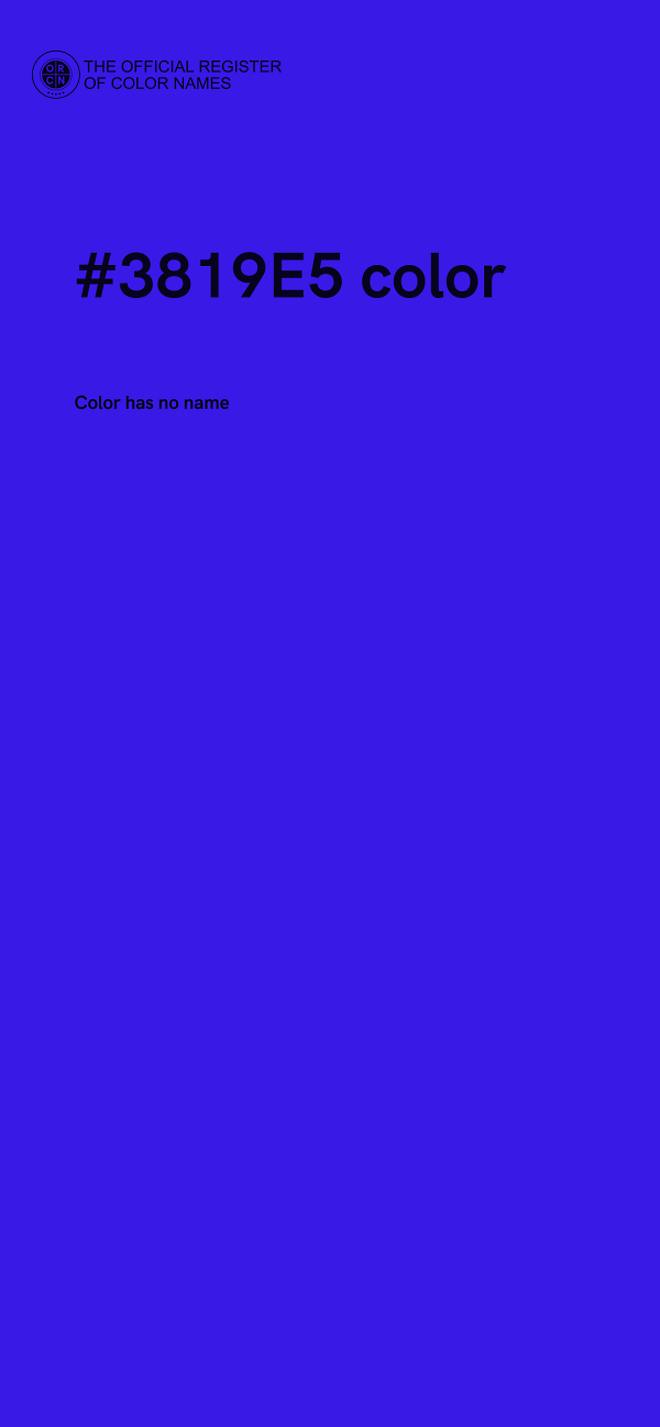 #3819E5 color image