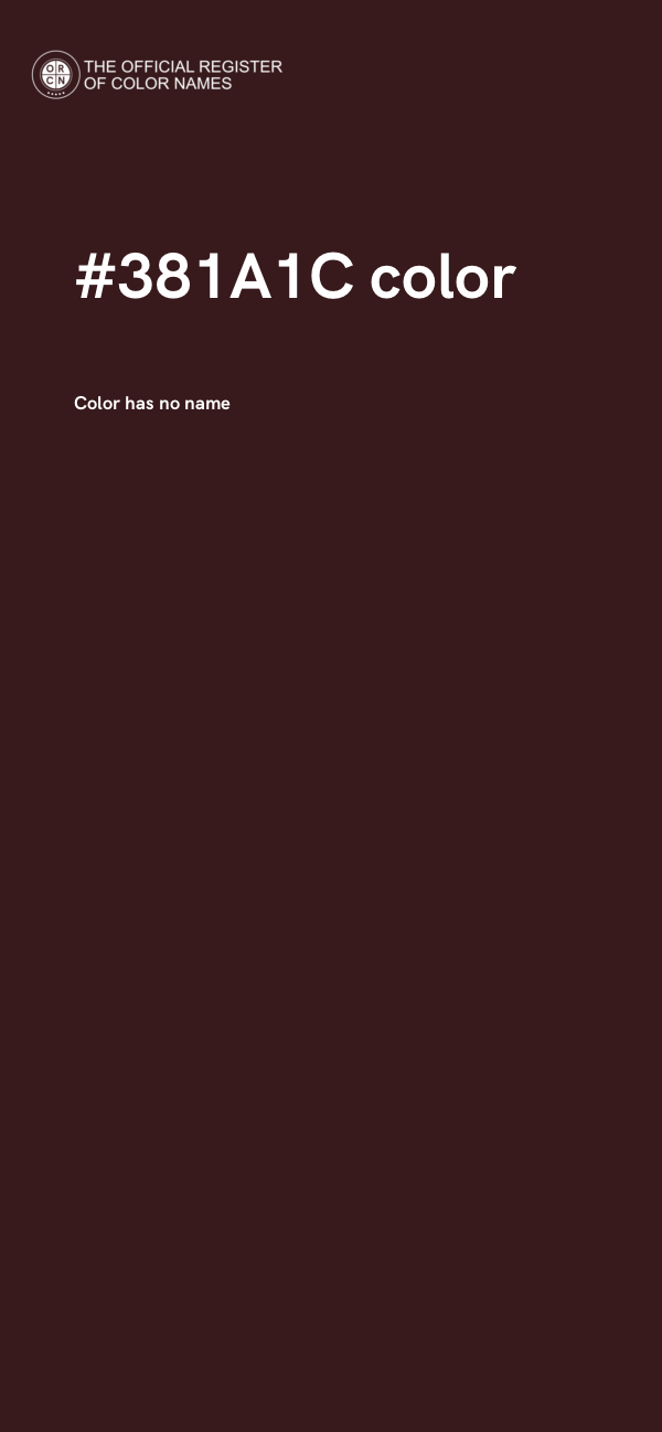 #381A1C color image