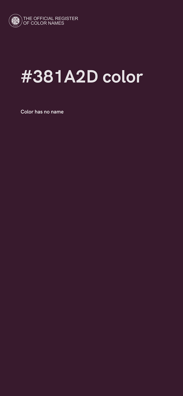 #381A2D color image