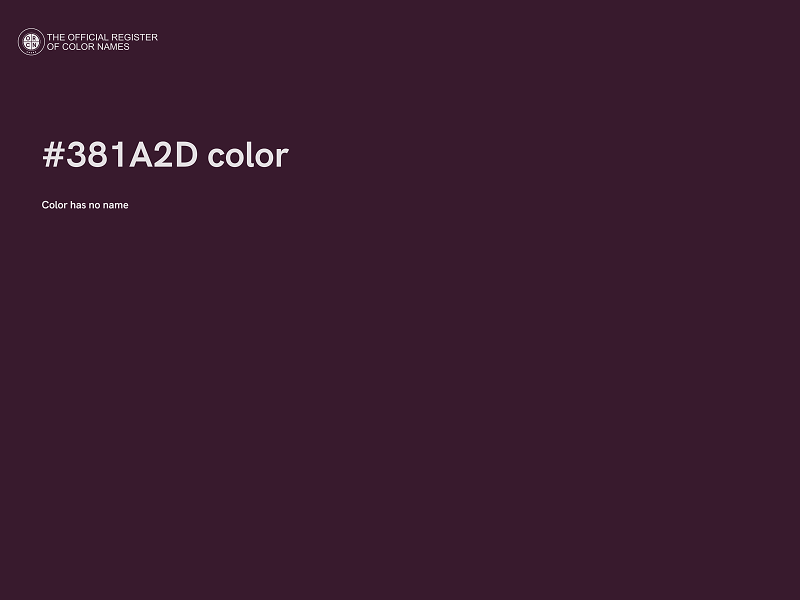 #381A2D color image