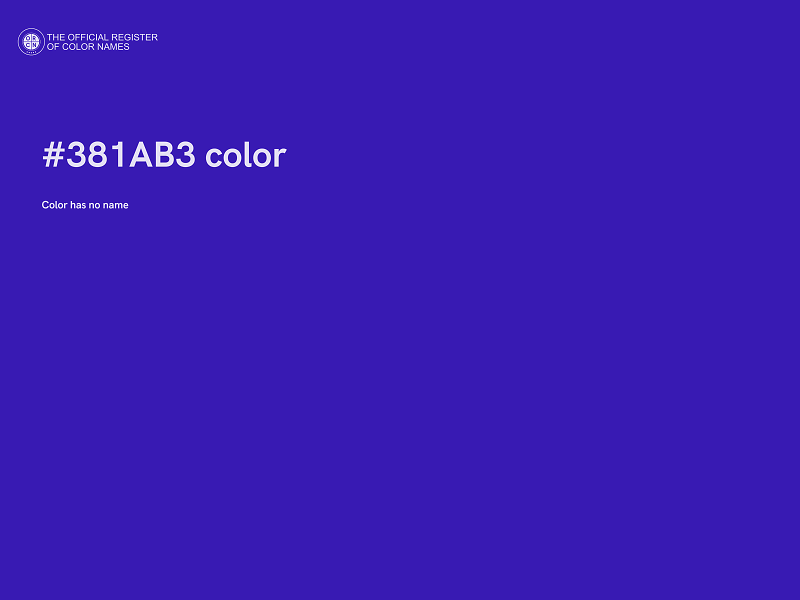 #381AB3 color image