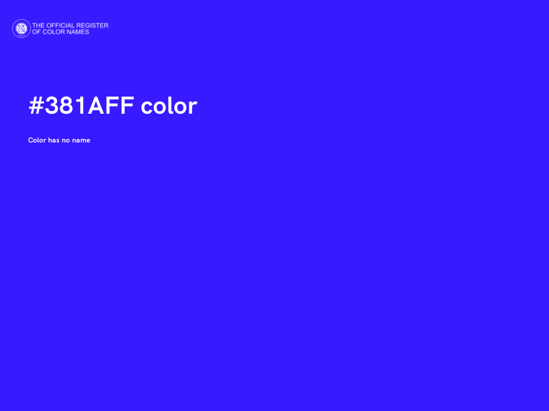 #381AFF color image