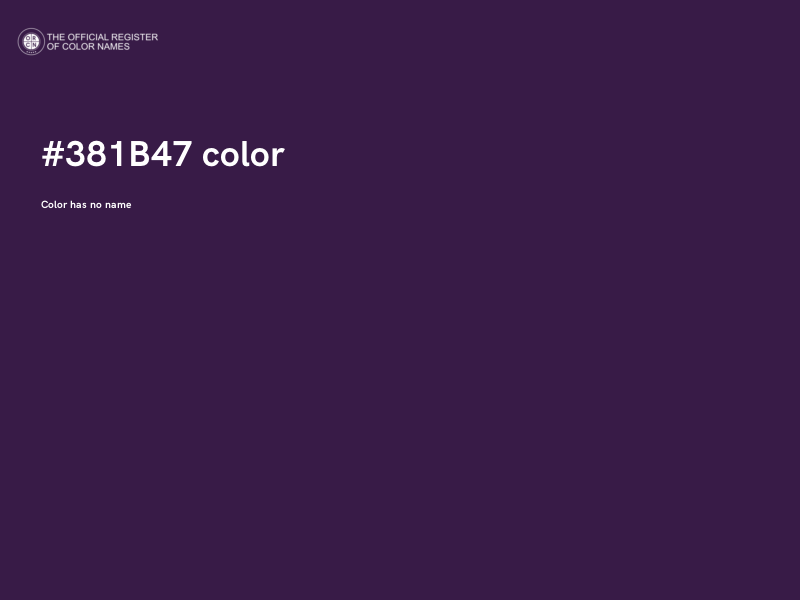 #381B47 color image