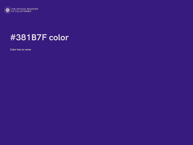 #381B7F color image