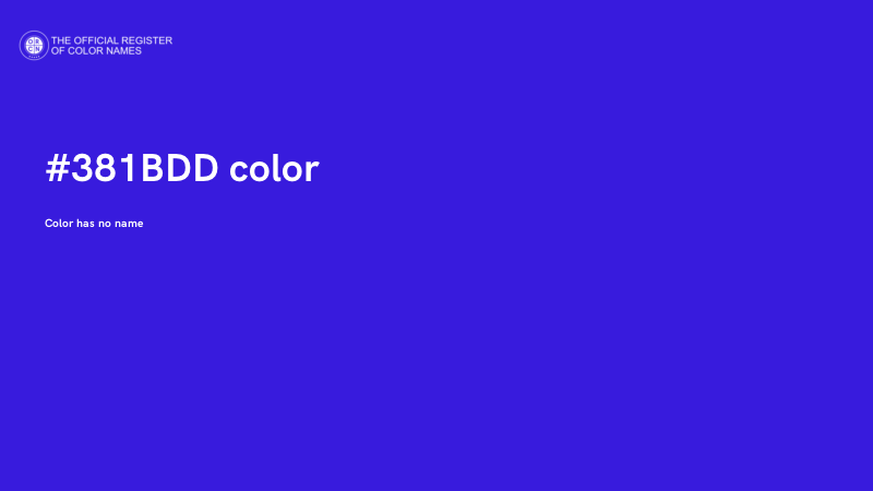 #381BDD color image