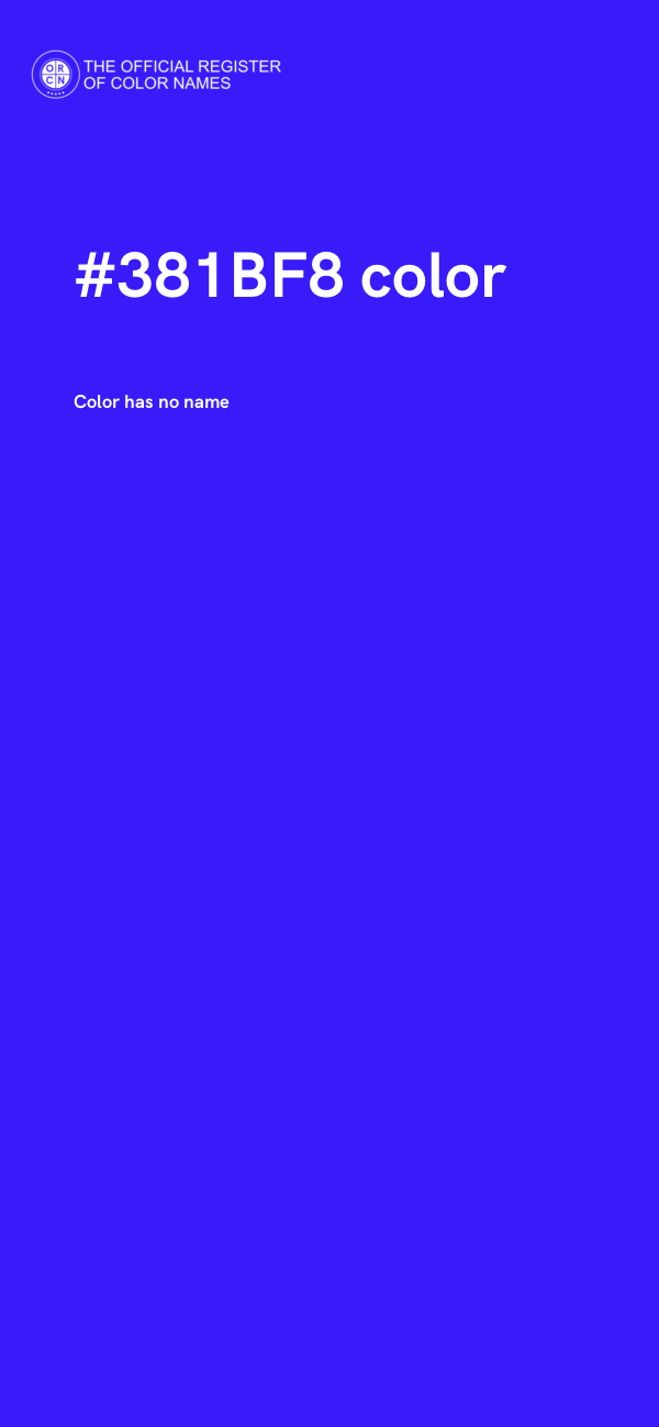 #381BF8 color image