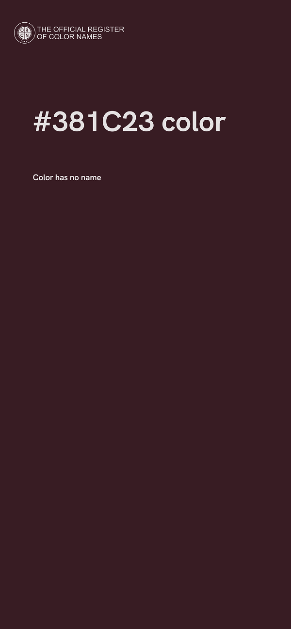 #381C23 color image