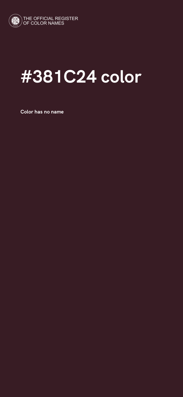 #381C24 color image