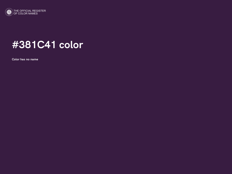 #381C41 color image