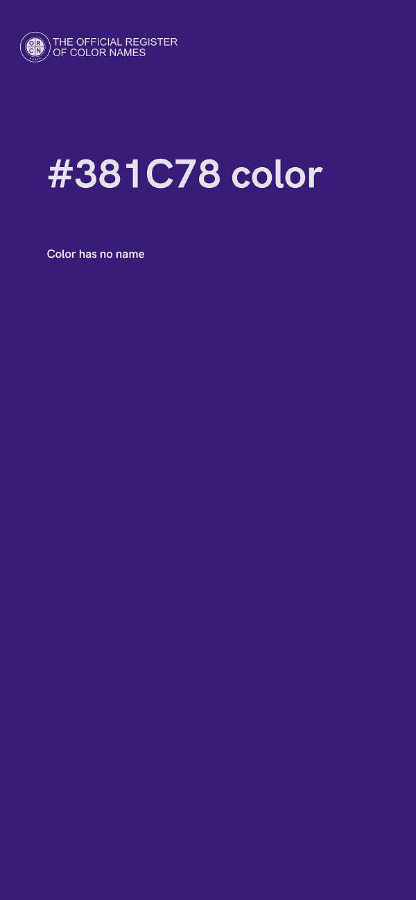 #381C78 color image