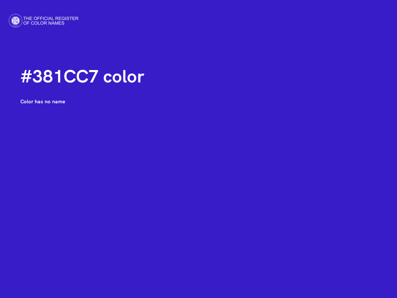 #381CC7 color image