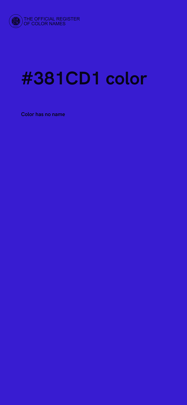 #381CD1 color image