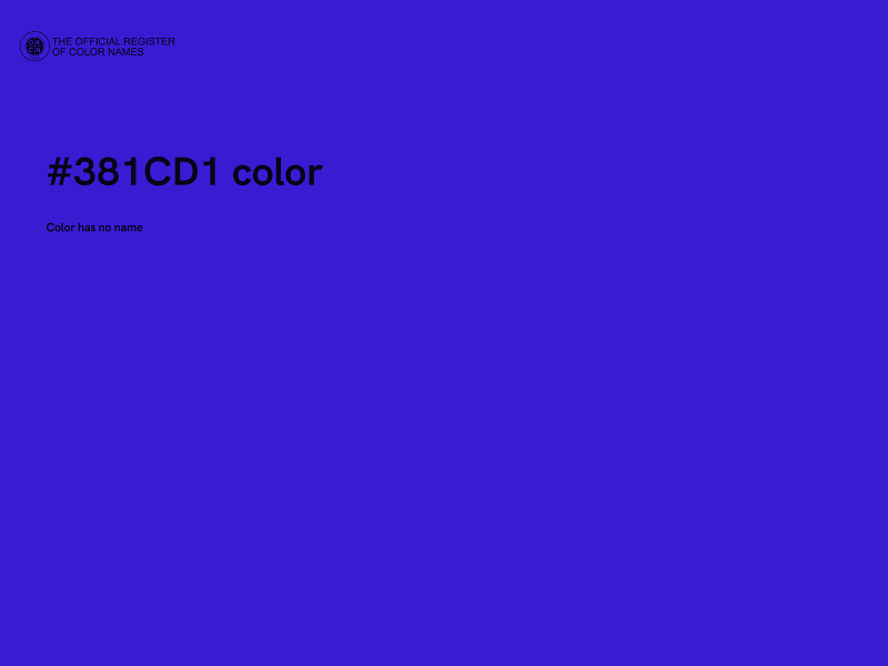 #381CD1 color image