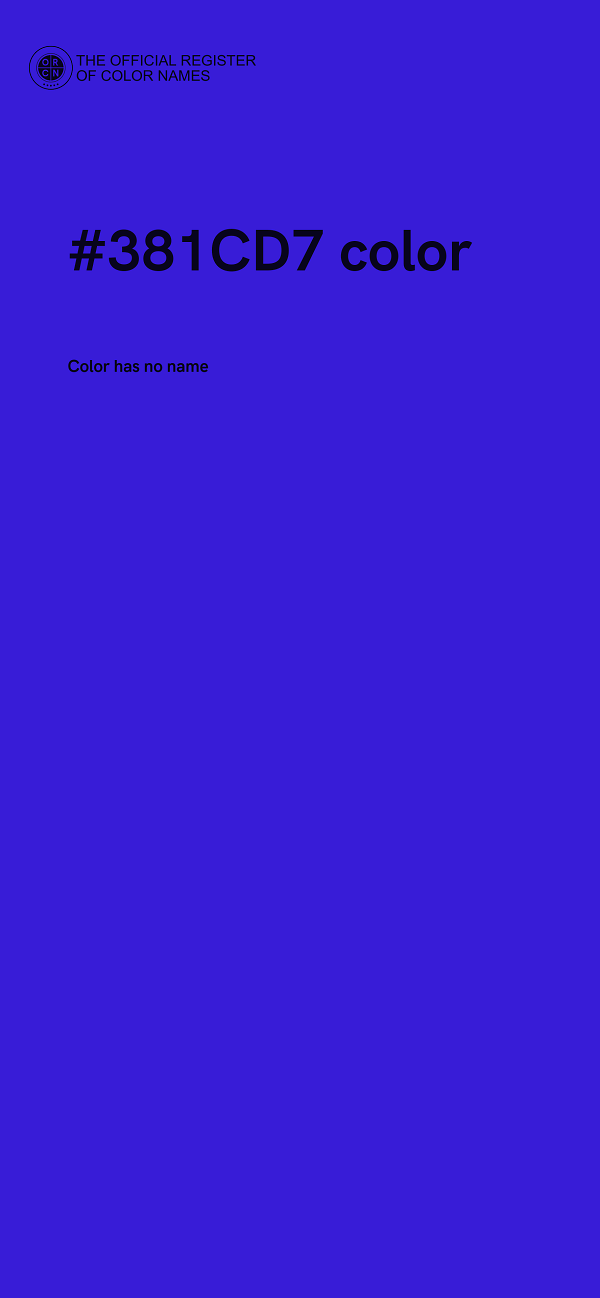#381CD7 color image