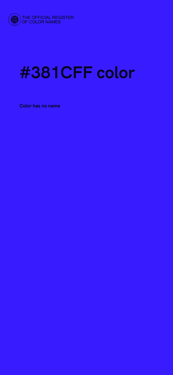 #381CFF color image