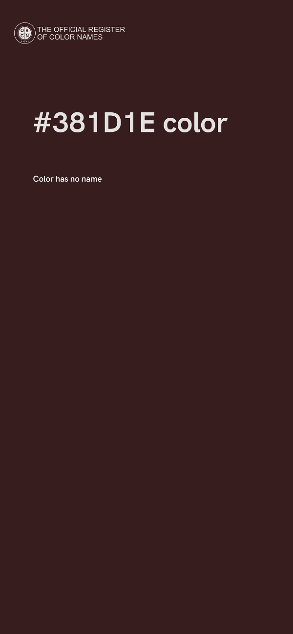 #381D1E color image
