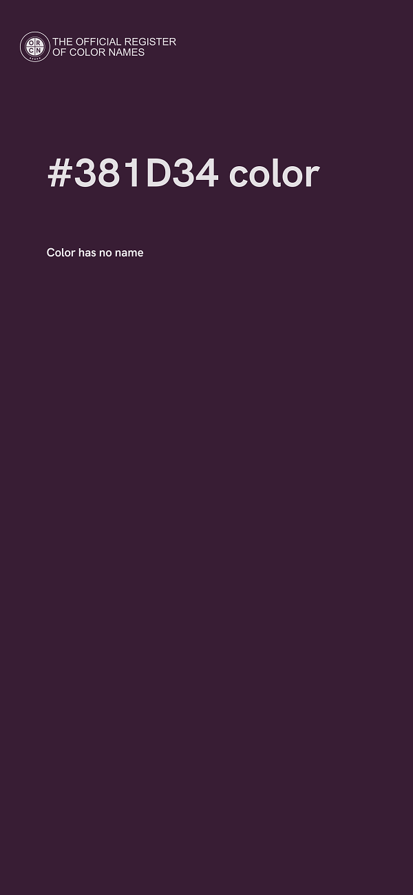 #381D34 color image