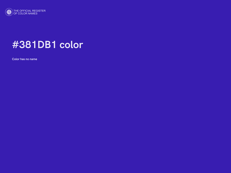 #381DB1 color image