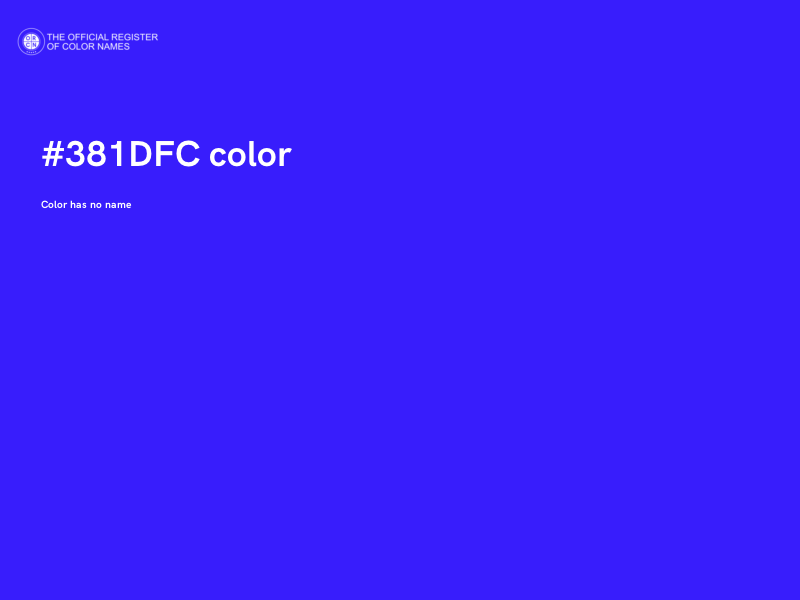 #381DFC color image