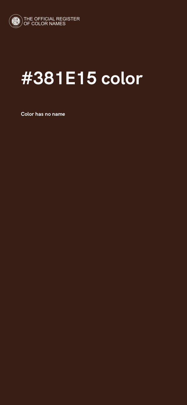 #381E15 color image