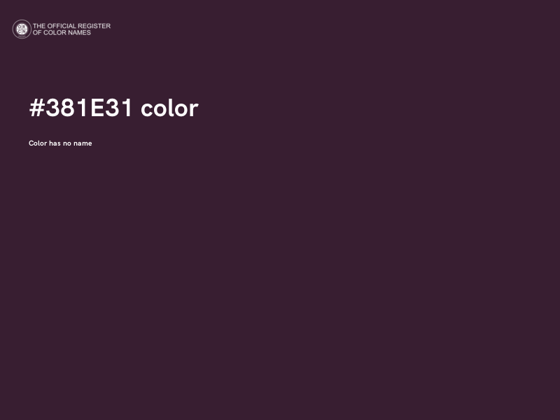 #381E31 color image